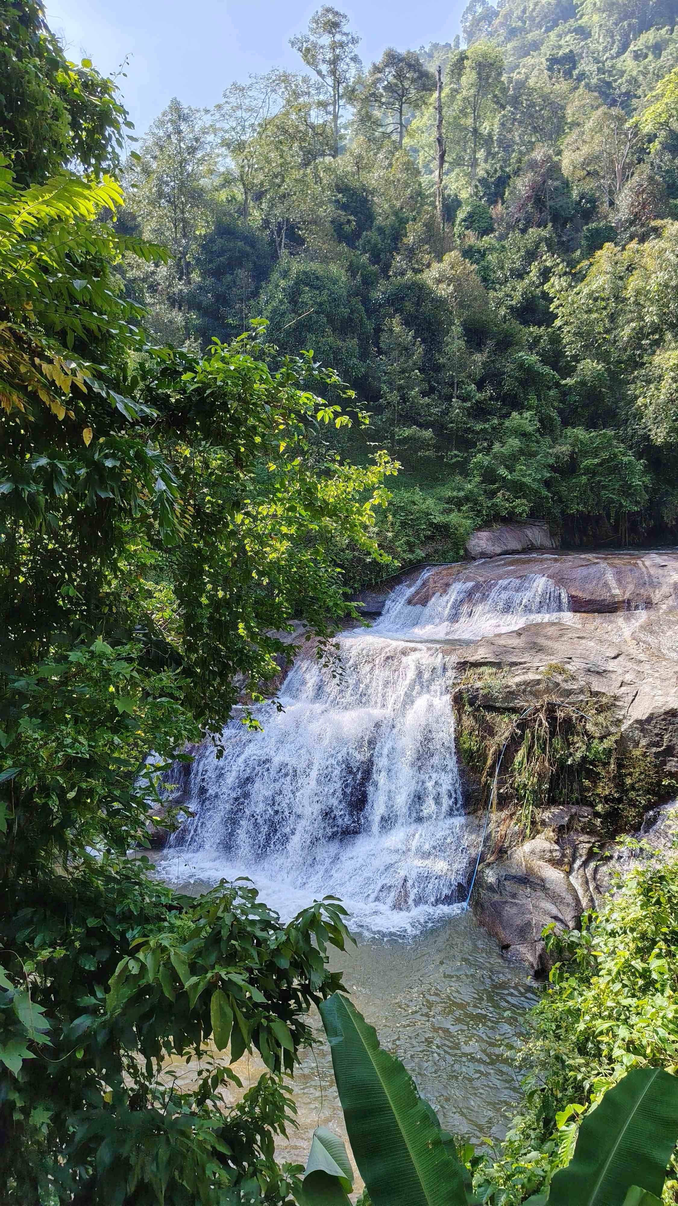 The Secret Source: The elusive Kinaree waterfall, feeding our 25ft gorge and rock pools just 1.5km upstream.